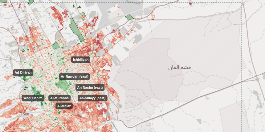 Riyadh Urban Heat & Tree Canopy Equity